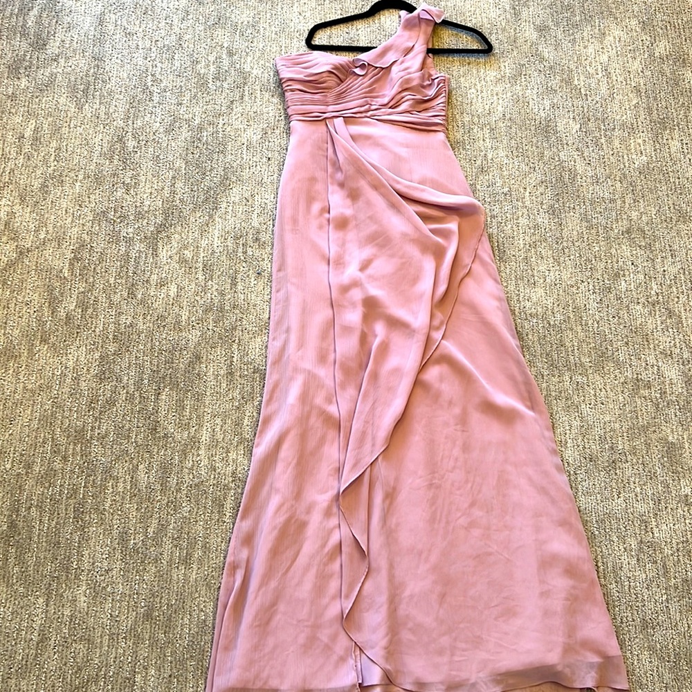 David’s Bridal One Shoulder Full-length Dress Bridesmaid or Formal